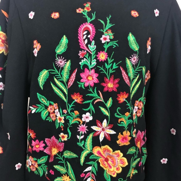 Zara Embroidered Floral Sweater - Picture 3 of 5